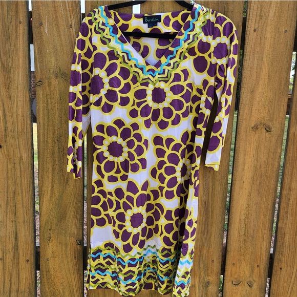 Boden Dresses & Skirts - Boden ribbon trim Katfan Floral dress size 8